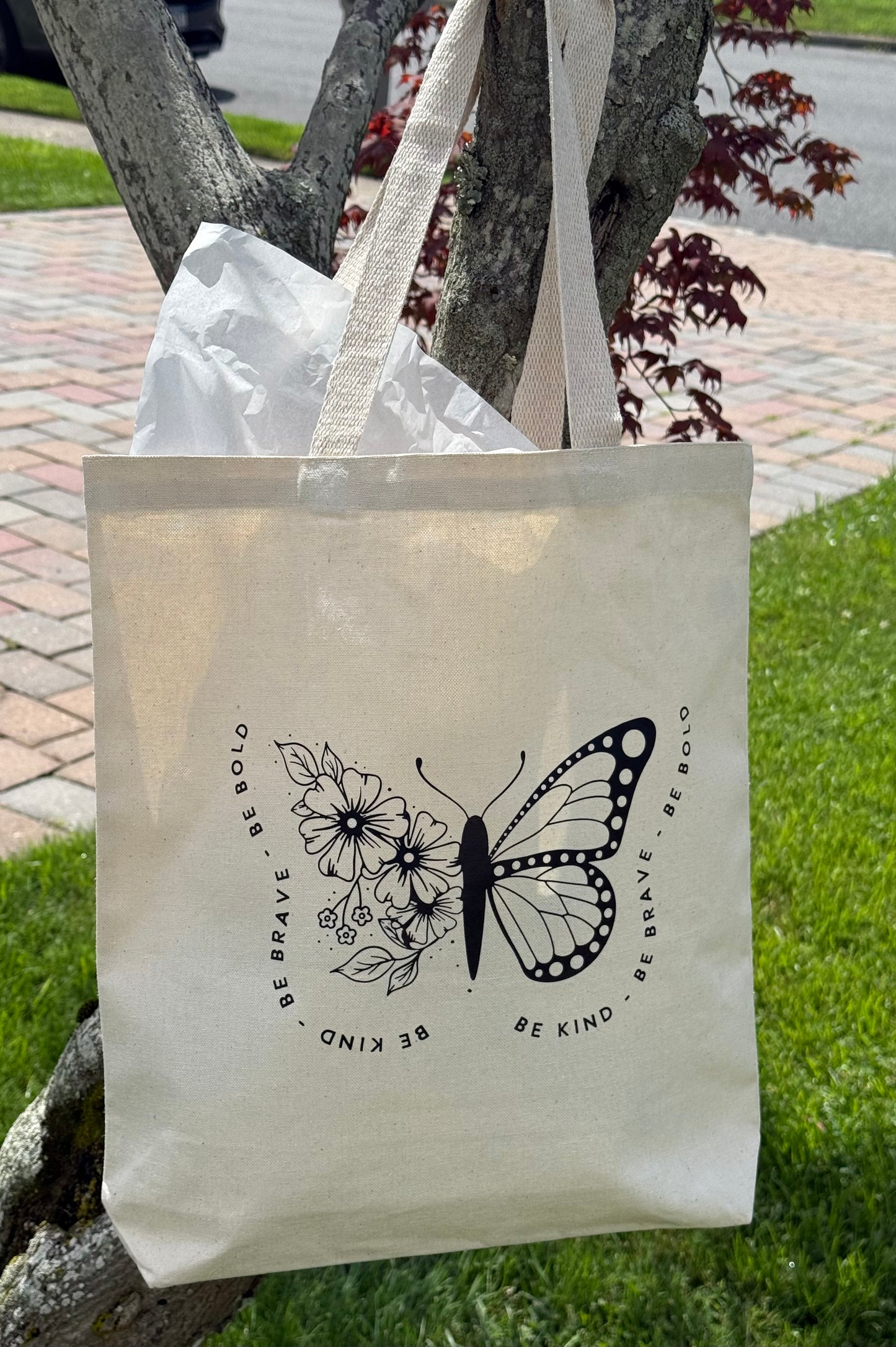 Inspire on the Go – Personalized Canvas Tote Bag