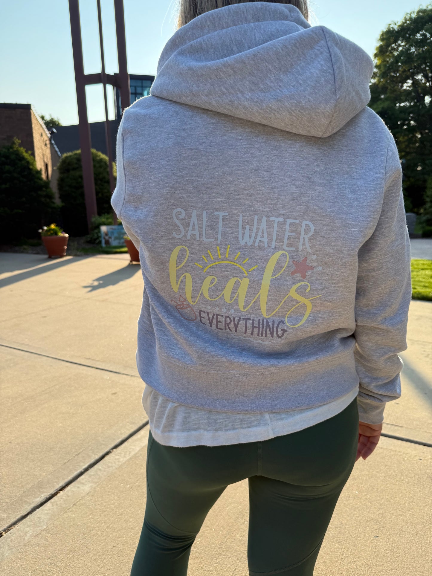 Salt Water Heals Everything – Zip-Up Hoodie