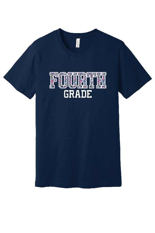 Floral Grade Level Team Teacher Shirt – Back to School T-Shirt 🌸✏️