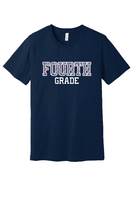 Floral Grade Level Team Teacher Shirt – Back to School T-Shirt 🌸✏️